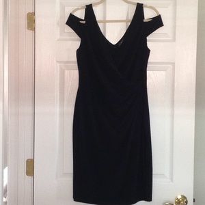 Lauren Ralph Lauren Cold Shoulder Black Dress